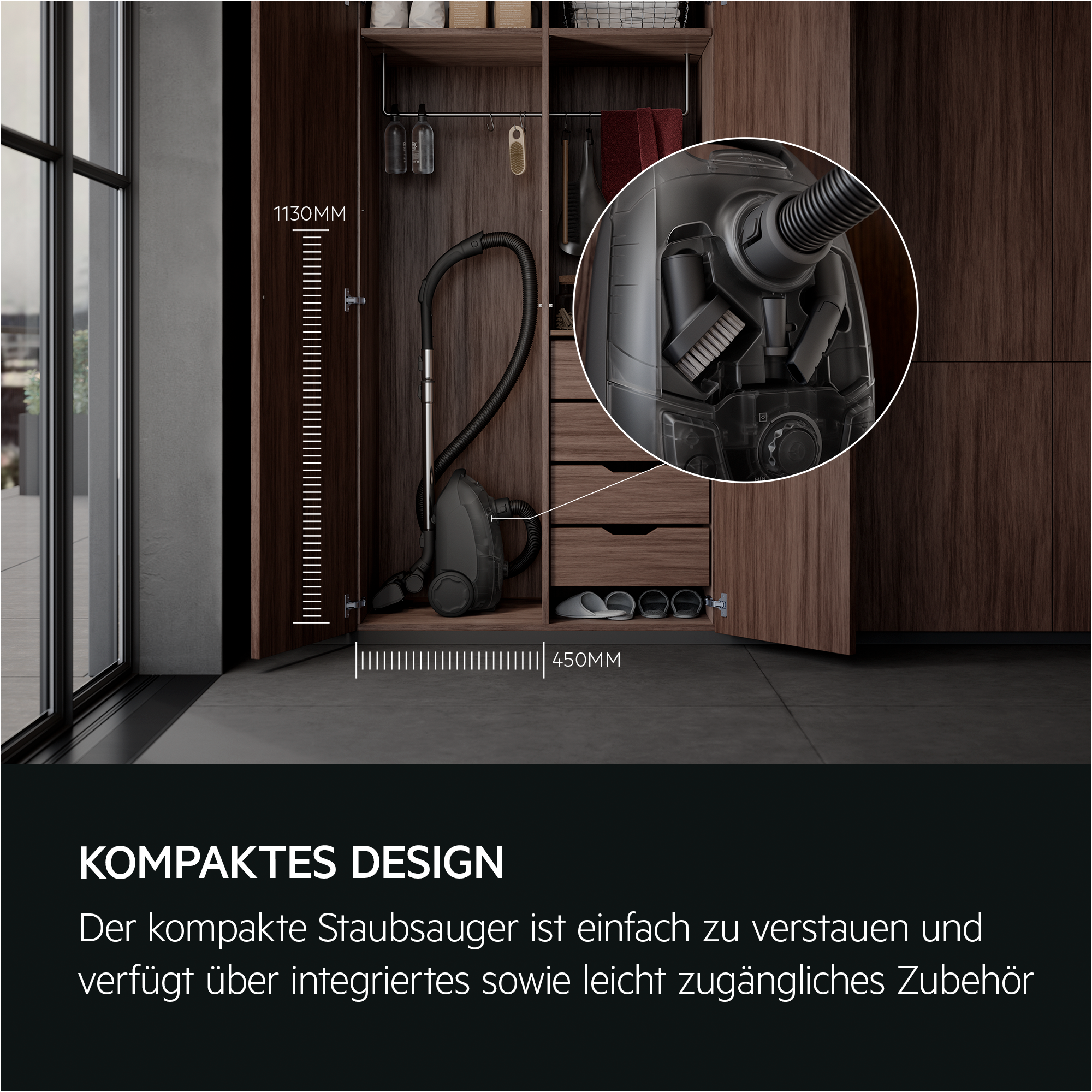 AEG - Staubsauger mit Beutel - AB51C2DG