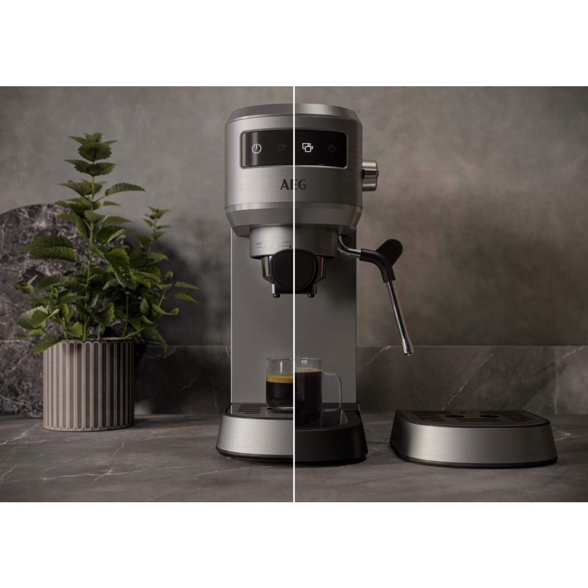 AEG - Espresso-/Kaffeemaschine - EC6-1-6ST