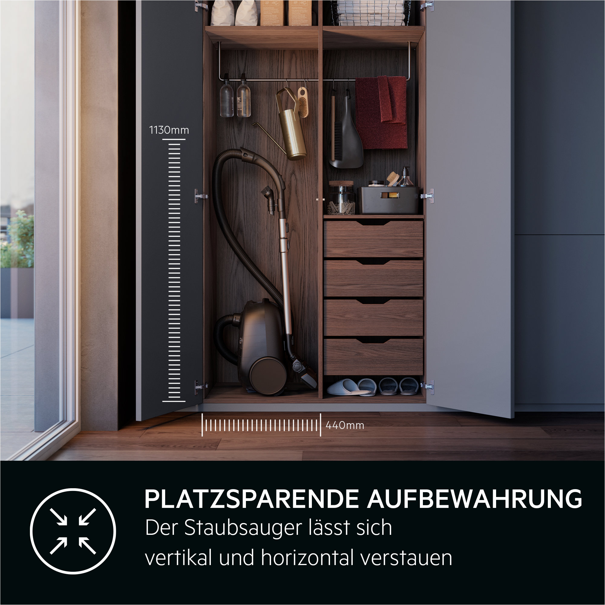 AEG - Staubsauger mit Beutel - AB61H6SW