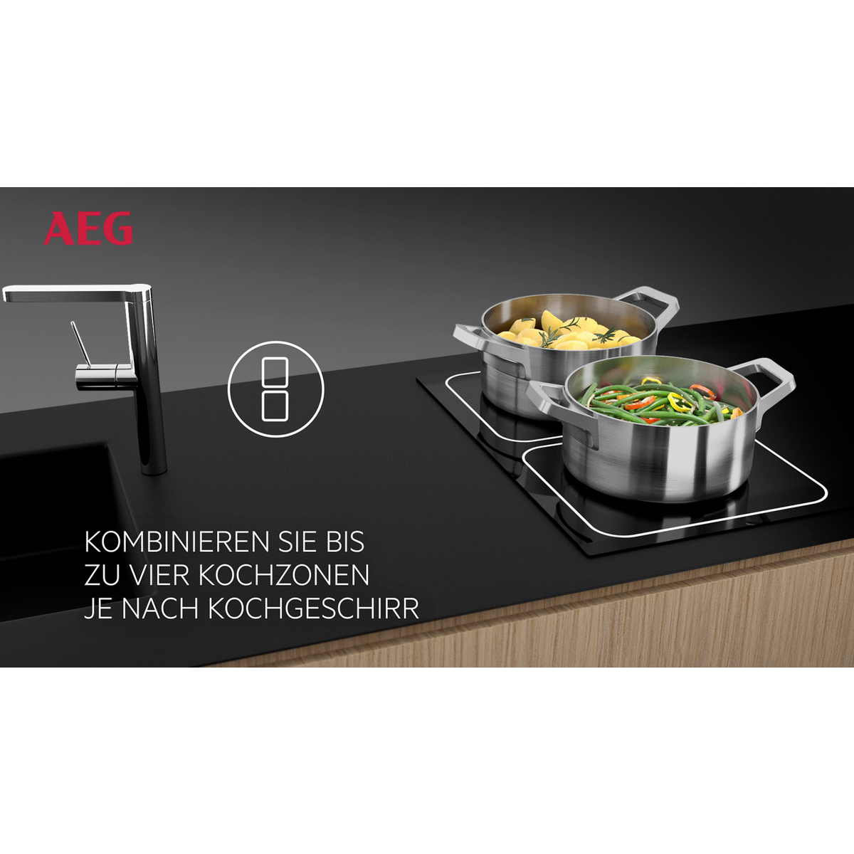 AEG - Induktionskochfelder - KIF6840IS