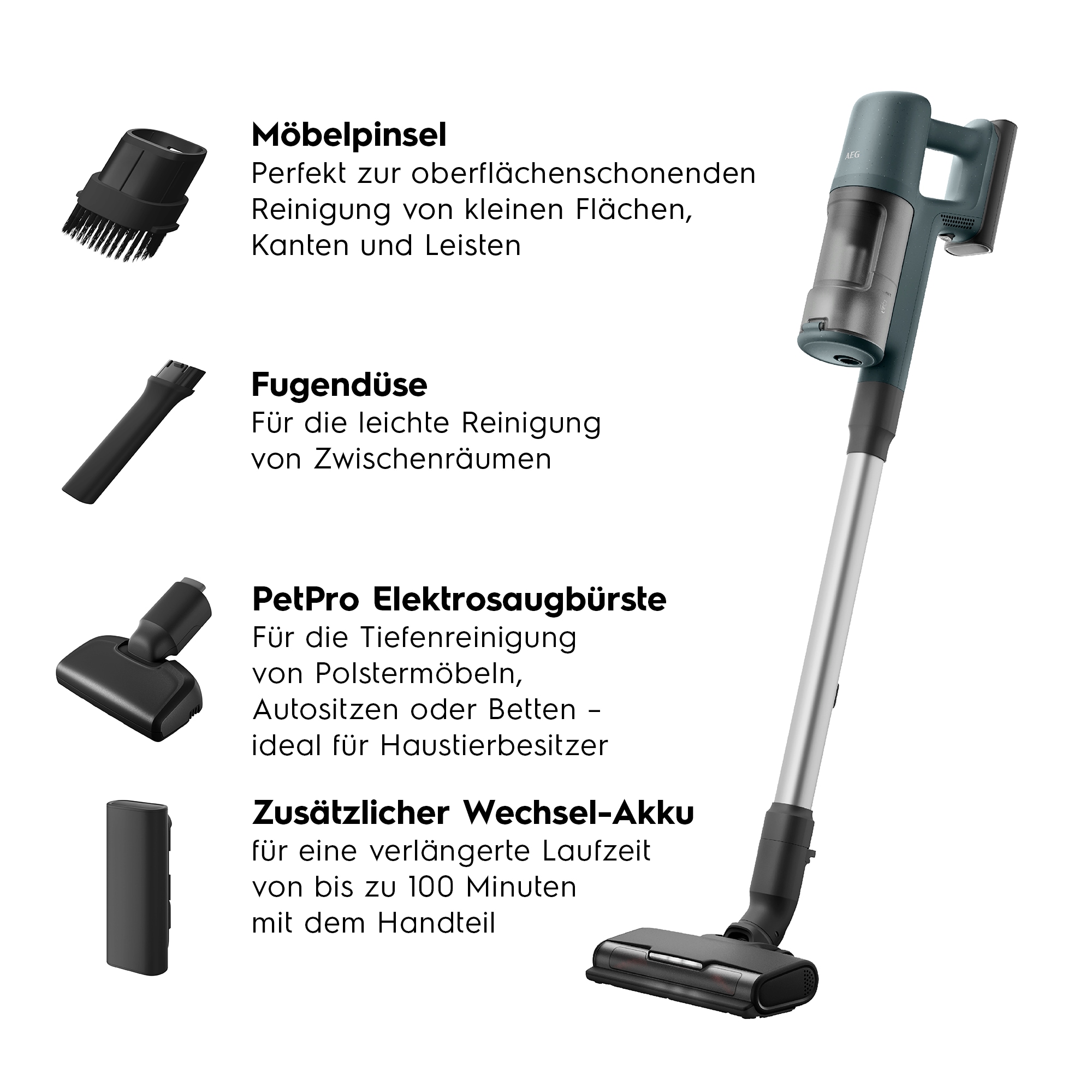 AEG - Akku-Staubsauger - AP61AB21EX