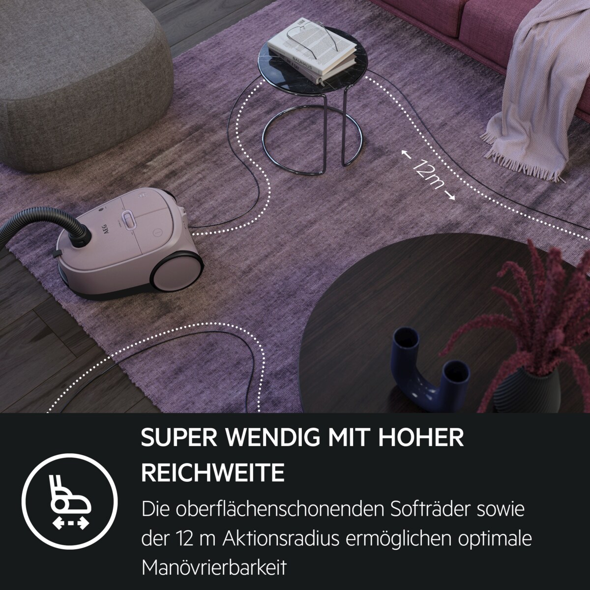 AEG - Staubsauger mit Beutel - AB61C1WP