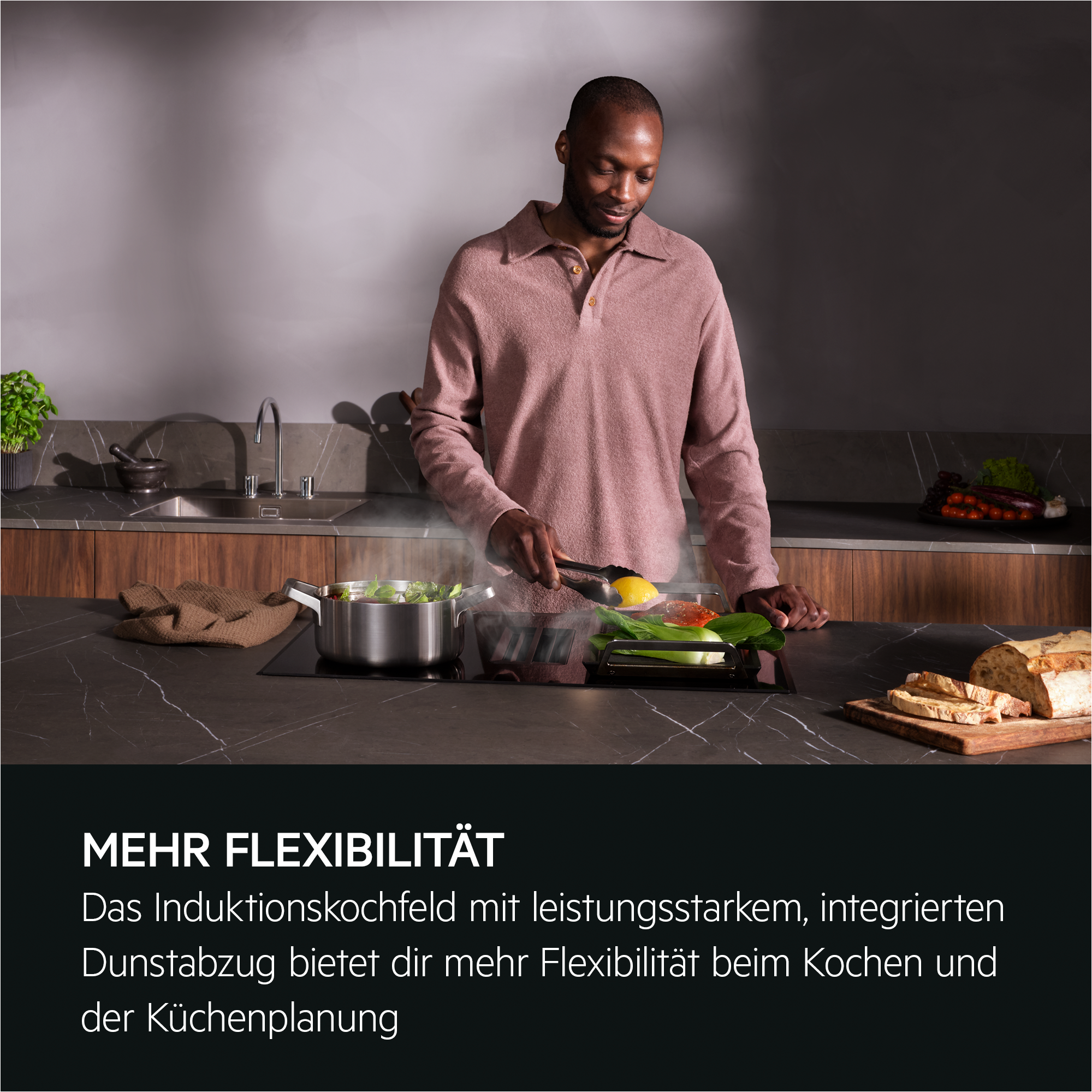AEG - Kochfelder mit integriertem Dunstabzug - XUB6745XB