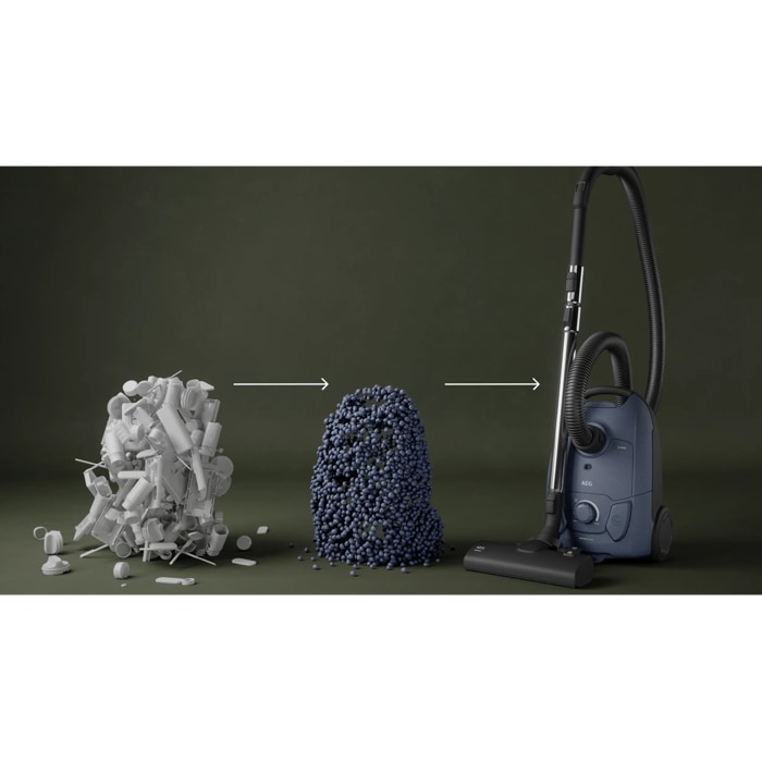 bagged cleaner and main nozzle made with up to 31% recycled plastic for a more mindful choice.*Not including additional accessories.
