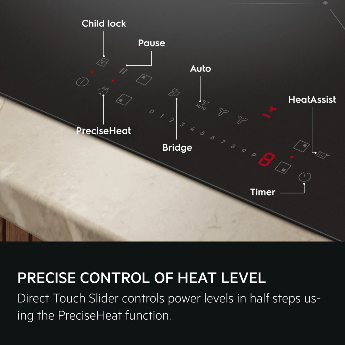 More scratch-resistant than our standard ceramic glass.