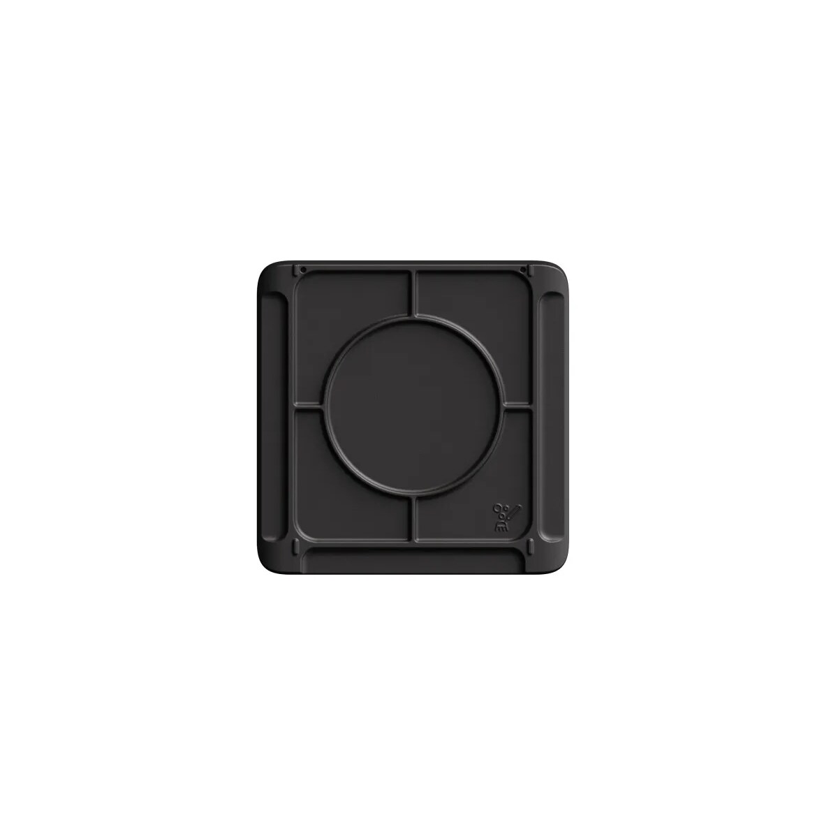 Cast iron tray - back view