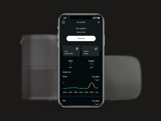 Handy mit installierter Wellbeing-App