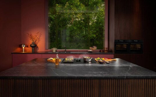 Modern kitchen island.