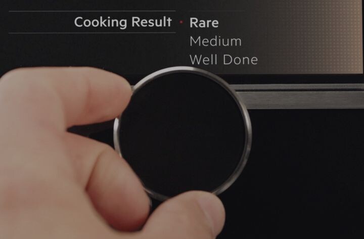 Food Sensor mit einem köstlichen Fleischstück. Food Sensor mit einem köstlichen Fleischstück.