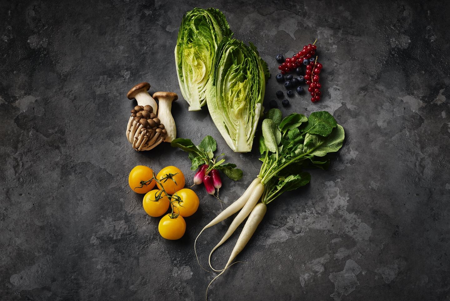 Bild mit knusprigem Salat Bild mit knusprigem Salat