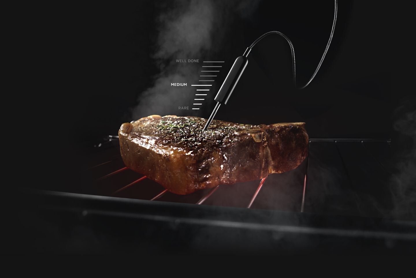 Sensor im Steak Sensor im Steak
