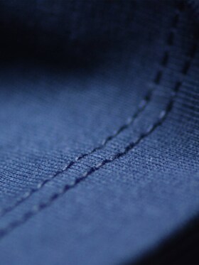 Blauer Baumwollstoff