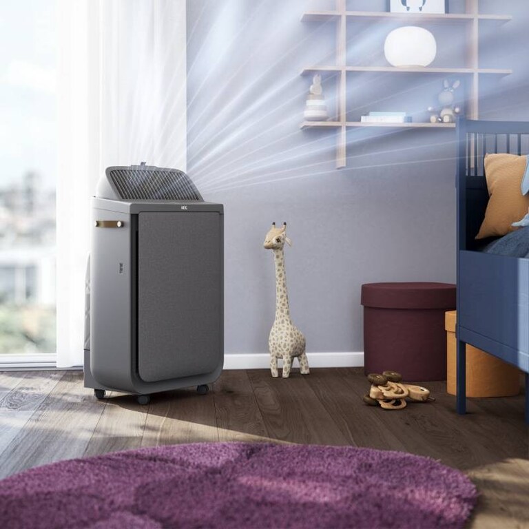 Luftreiniger im Wohnzimmer