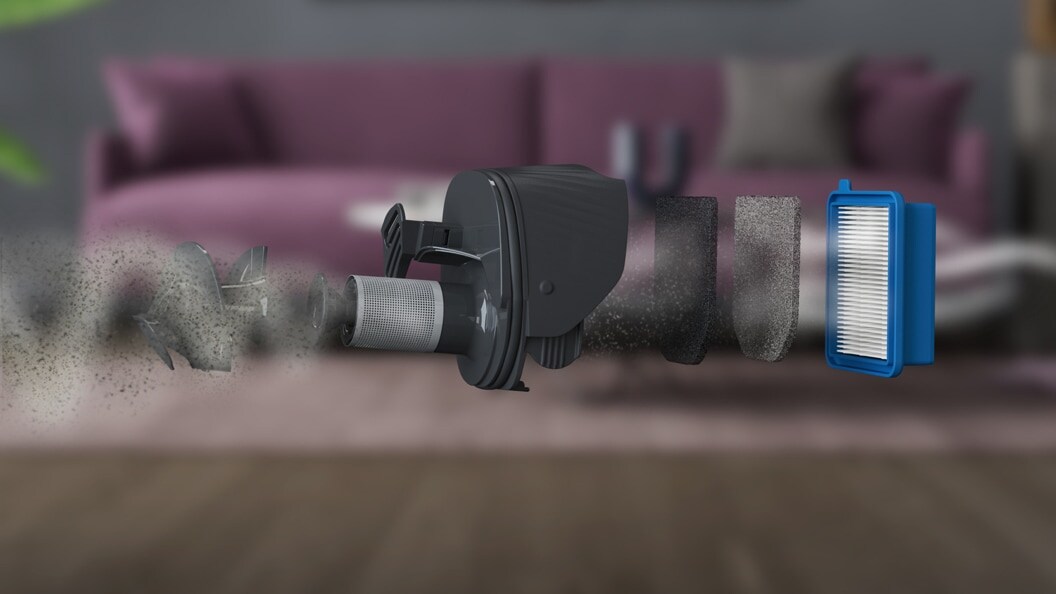 Nahaufnahme 5-stufige Filtrationstechnologie