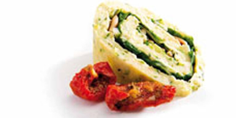Zucchini-Mangold-Roulade