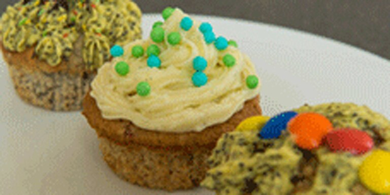 Birnen-Walnuss-Muffins mit Mohn