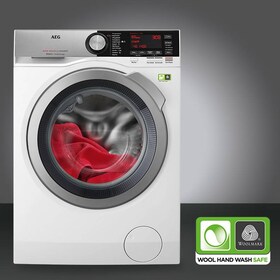 Ausgezeichnet mit dem Woolmark Green Zertifikat und der besten Energieeffizienzklasse A+++: die AEG Waschmaschine LAVAMAT L8FE86684.