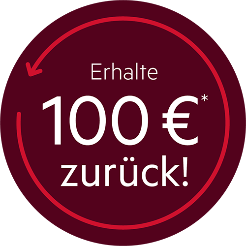 Erhalte 100 € Umdenk-Bonus