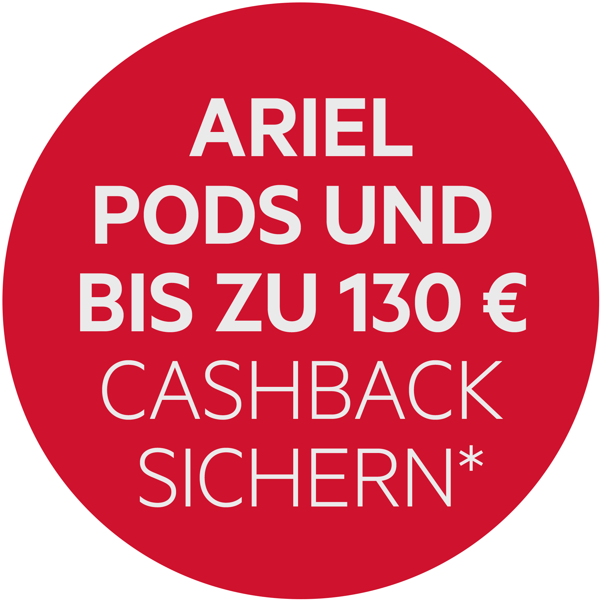 Ariel Pods und Cashback sichern